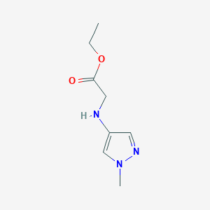 molecular formula C8H13N3O2 B13479658 Ethyl (1-methyl-1h-pyrazol-4-yl)glycinate 