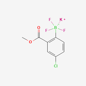 molecular formula C8H6BClF3KO2 B13479690 Potassium [4-chloro-2-(methoxycarbonyl)phenyl]trifluoroboranuide 