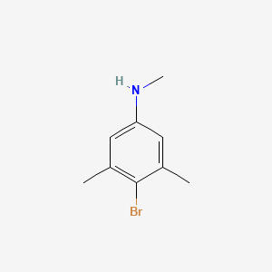 molecular formula C9H12BrN B13479715 4-bromo-N,3,5-trimethylaniline CAS No. 1253927-28-4