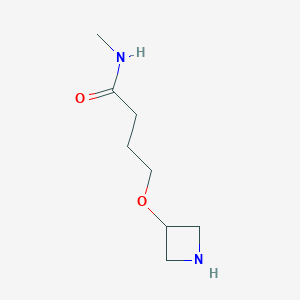 molecular formula C8H16N2O2 B13479801 4-(azetidin-3-yloxy)-N-methylbutanamide 