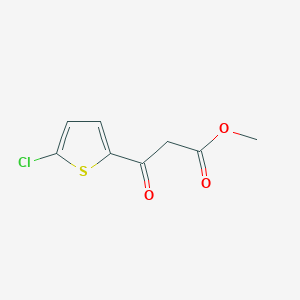 molecular formula C8H7ClO3S B13479983 Methyl 3-(5-chlorothiophen-2-yl)-3-oxopropanoate 
