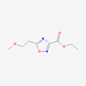 molecular formula C8H12N2O4 B13480085 Ethyl 5-(2-methoxyethyl)-1,2,4-oxadiazole-3-carboxylate 