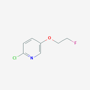 molecular formula C7H7ClFNO B13480118 2-Chloro-5-(2-fluoroethoxy)pyridine 