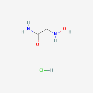 molecular formula C2H7ClN2O2 B13480243 2-(N-Hydroxyamino)acetamide hydrochloride 