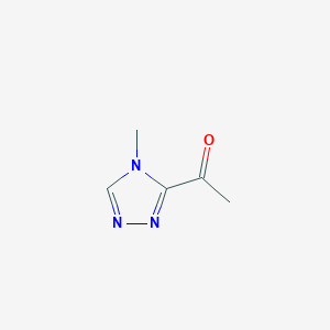 molecular formula C5H7N3O B134806 1-(4-Methyl-4H-1,2,4-triazol-3-yl)ethanone CAS No. 153334-40-8