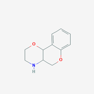 molecular formula C11H13NO2 B13480679 3,4,4A,10b-tetrahydro-2h,5h-chromeno[4,3-b][1,4]oxazine 