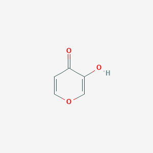 molecular formula C5H4O3 B134809 3-Hydroxy-4H-pyran-4-one CAS No. 496-63-9