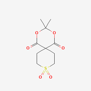 molecular formula C10H14O6S B1348094 3,3-Dimethyl-2,4-dioxa-9lambda~6~-thiaspiro[5.5]undecane-1,5,9,9-tetraone CAS No. 64096-86-2