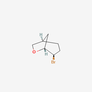 molecular formula C7H11BrO B13480959 rac-(1R,4R,5R)-4-bromo-6-oxabicyclo[3.2.1]octane 