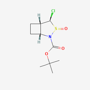 molecular formula C10H16ClNO3S B13480972 rac-tert-butyl (1R,4R,5S)-4-chloro-3-oxo-3lambda4-thia-2-azabicyclo[3.2.0]heptane-2-carboxylate 