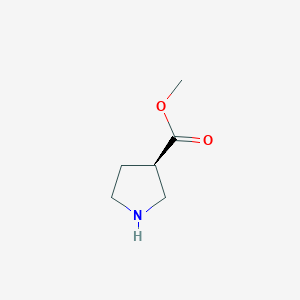 molecular formula C6H11NO2 B1348109 (R)-methyl pyrrolidine-3-carboxylate CAS No. 428518-43-8