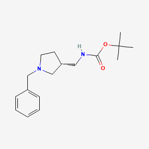 molecular formula C17H26N2O2 B1348113 (R)-1-Benzyl-3-N-Boc-aminomethyl pyrrolidine CAS No. 852857-09-1