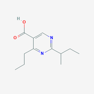 molecular formula C12H18N2O2 B13481153 2-(Sec-butyl)-4-propylpyrimidine-5-carboxylic acid 
