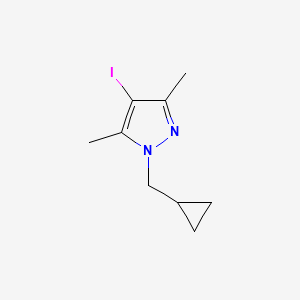 molecular formula C9H13IN2 B13481165 1-(cyclopropylmethyl)-4-iodo-3,5-dimethyl-1H-pyrazole 