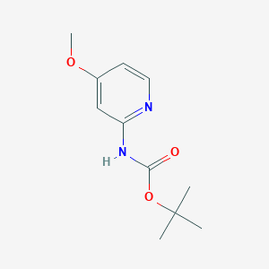 molecular formula C11H16N2O3 B1348118 (4-Methoxy-pyridin-2-yl)-carbamic acid tert-butyl ester CAS No. 551950-46-0