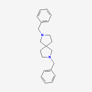 molecular formula C21H26N2 B1348119 2,7-Dibenzyl-2,7-diazaspiro[4.4]nonane CAS No. 77415-72-6
