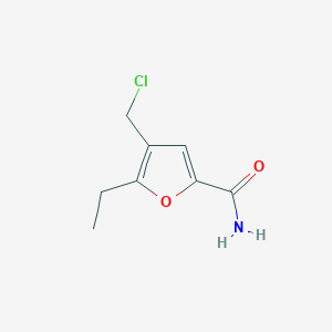molecular formula C8H10ClNO2 B1348120 4-(Chloromethyl)-5-ethylfuran-2-carboxamide CAS No. 884588-32-3