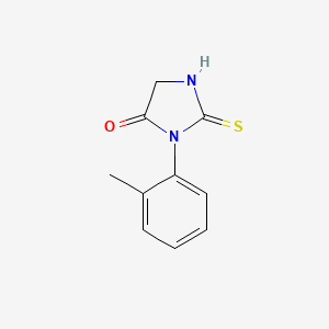 molecular formula C10H10N2OS B1348121 3-(2-Methylphenyl)-2-thioxoimidazolidin-4-one CAS No. 32607-34-4