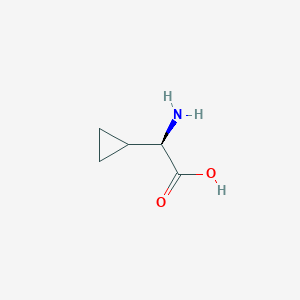 molecular formula C5H9NO2 B1348122 D-环丙基甘氨酸 CAS No. 49607-01-4