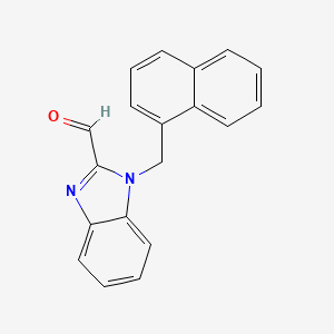 molecular formula C19H14N2O B1348124 1-(1-Naphthylmethyl)-1H-benzimidazole-2-carbaldehyde CAS No. 537010-28-9