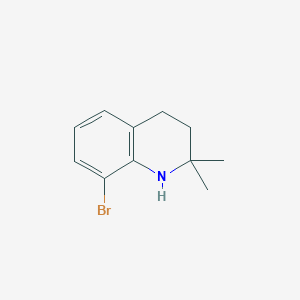 molecular formula C11H14BrN B13481253 8-Bromo-2,2-dimethyl-1,2,3,4-tetrahydroquinoline 