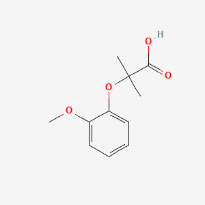 molecular formula C11H14O4 B1348131 2-(2-Methoxyphenoxy)-2-methylpropanoic acid CAS No. 53498-60-5