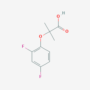 molecular formula C10H10F2O3 B1348132 2-(2,4-二氟苯氧基)-2-甲基丙酸 CAS No. 667413-00-5