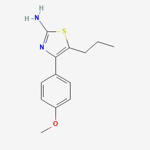 molecular formula C13H16N2OS B1348133 4-(4-Methoxyphenyl)-5-propyl-1,3-thiazol-2-amine CAS No. 461436-76-0