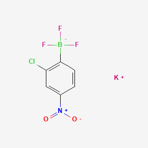 molecular formula C6H3BClF3KNO2 B13481479 Potassium (2-chloro-4-nitrophenyl)trifluoroborate 
