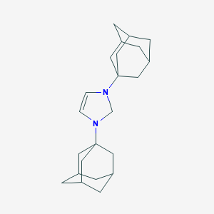 molecular formula C23H34N2 B134815 1,3-Bis(1-adamantyl)imidazol-2-ylidene CAS No. 131042-77-8