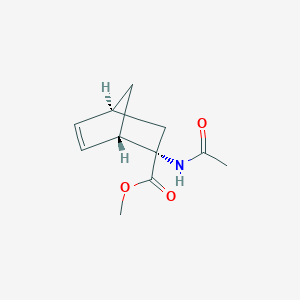 molecular formula C11H15NO3 B13481522 rel-methyl (1R,2R,4R)-2-acetamidobicyclo[2.2.1]hept-5-ene-2-carboxylate 