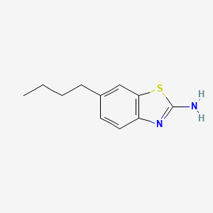 molecular formula C11H14N2S B1348155 6-butyl-1,3-benzothiazol-2-amine CAS No. 65948-20-1