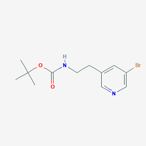 molecular formula C12H17BrN2O2 B13481610 Tert-butyl (2-(5-bromopyridin-3-yl)ethyl)carbamate 