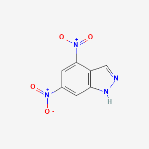 molecular formula C7H4N4O4 B1348168 4,6-二硝基-1H-吲唑 CAS No. 62969-01-1