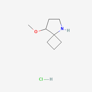 molecular formula C8H16ClNO B13481694 8-Methoxy-5-azaspiro[3.4]octane hydrochloride 