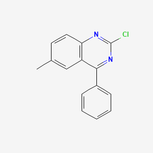 molecular formula C15H11ClN2 B1348181 2-Chloro-6-methyl-4-phenyl-quinazoline CAS No. 5185-55-7