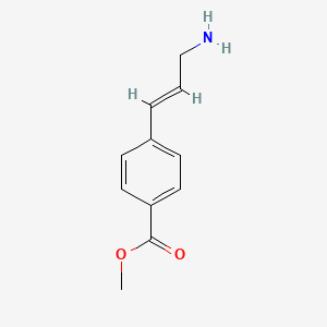 molecular formula C11H13NO2 B13481822 Methyl 4-(3-aminoprop-1-en-1-yl)benzoate 