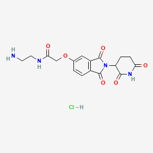 molecular formula C17H19ClN4O6 B13481841 N-(2-aminoethyl)-2-{[2-(2,6-dioxopiperidin-3-yl)-1,3-dioxo-2,3-dihydro-1H-isoindol-5-yl]oxy}acetamide hydrochloride 