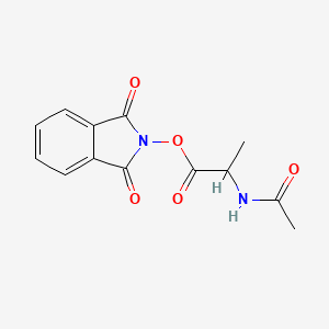molecular formula C13H12N2O5 B13481848 1,3-Dioxoisoindolin-2-yl acetylalaninate 