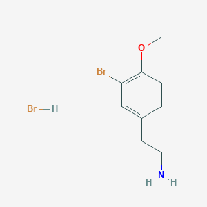 molecular formula C9H13Br2NO B13481934 2-(3-Bromo-4-methoxyphenyl)ethan-1-amine hydrobromide 