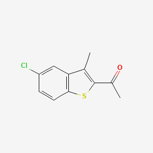 molecular formula C11H9ClOS B1348197 2-ACETYL-5-CHLORO-3-METHYLTHIANAPHTHENE CAS No. 51527-18-5