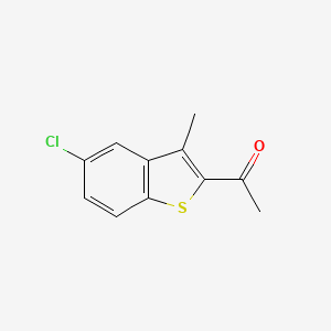 molecular formula C11H9ClOS B1348197 2-Acetyl-5-chloro-3-methylbenzo[b]thiophene CAS No. 51527-18-5