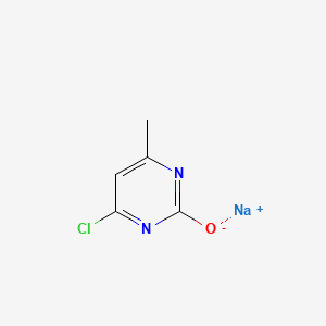 molecular formula C5H4ClN2NaO B13482044 Sodium 4-chloro-6-methylpyrimidin-2-olate 