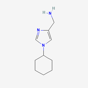 molecular formula C10H17N3 B13482076 (1-Cyclohexyl-1h-imidazol-4-yl)methanamine 