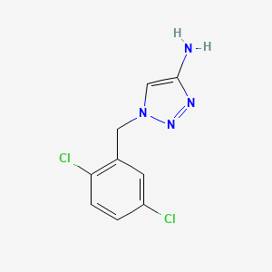 molecular formula C9H8Cl2N4 B13482079 1-(2,5-Dichlorobenzyl)-1h-1,2,3-triazol-4-amine 
