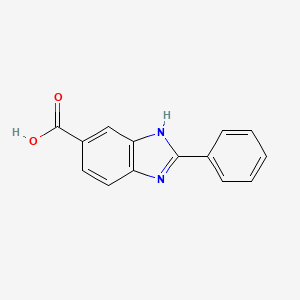 molecular formula C14H10N2O2 B1348215 2-苯基-3H-苯并咪唑-5-羧酸 CAS No. 66630-70-4