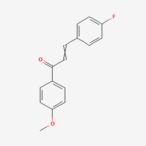 molecular formula C16H13FO2 B1348220 (2E)-3-(4-fluorophenyl)-1-(4-methoxyphenyl)prop-2-en-1-one CAS No. 102692-37-5
