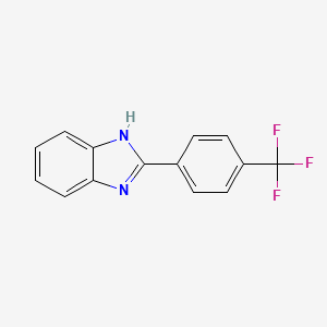 B1348221 2-[4-(Trifluoromethyl)phenyl]-1H-benzimidazole CAS No. 400073-79-2
