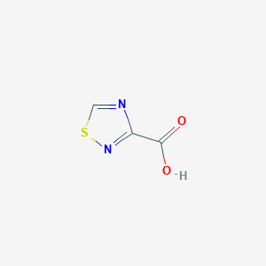molecular formula C3H2N2O2S B13482222 1,2,4-Thiadiazole-3-carboxylic acid 