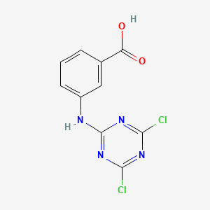 molecular formula C10H6Cl2N4O2 B1348227 2-(3-Carboxyanilino)-4,6-dichloro-1,3,5-triazine CAS No. 26940-56-7